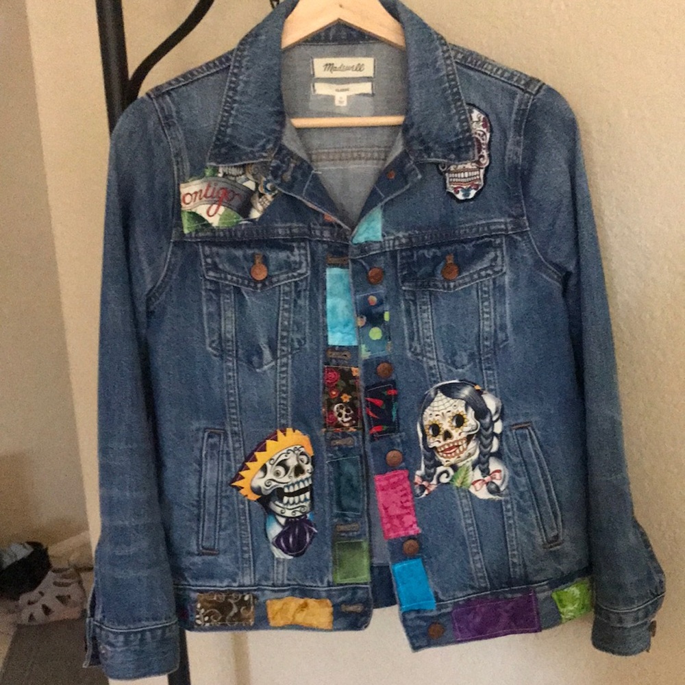 Beautiful Frida Kahlo Jean Jacket